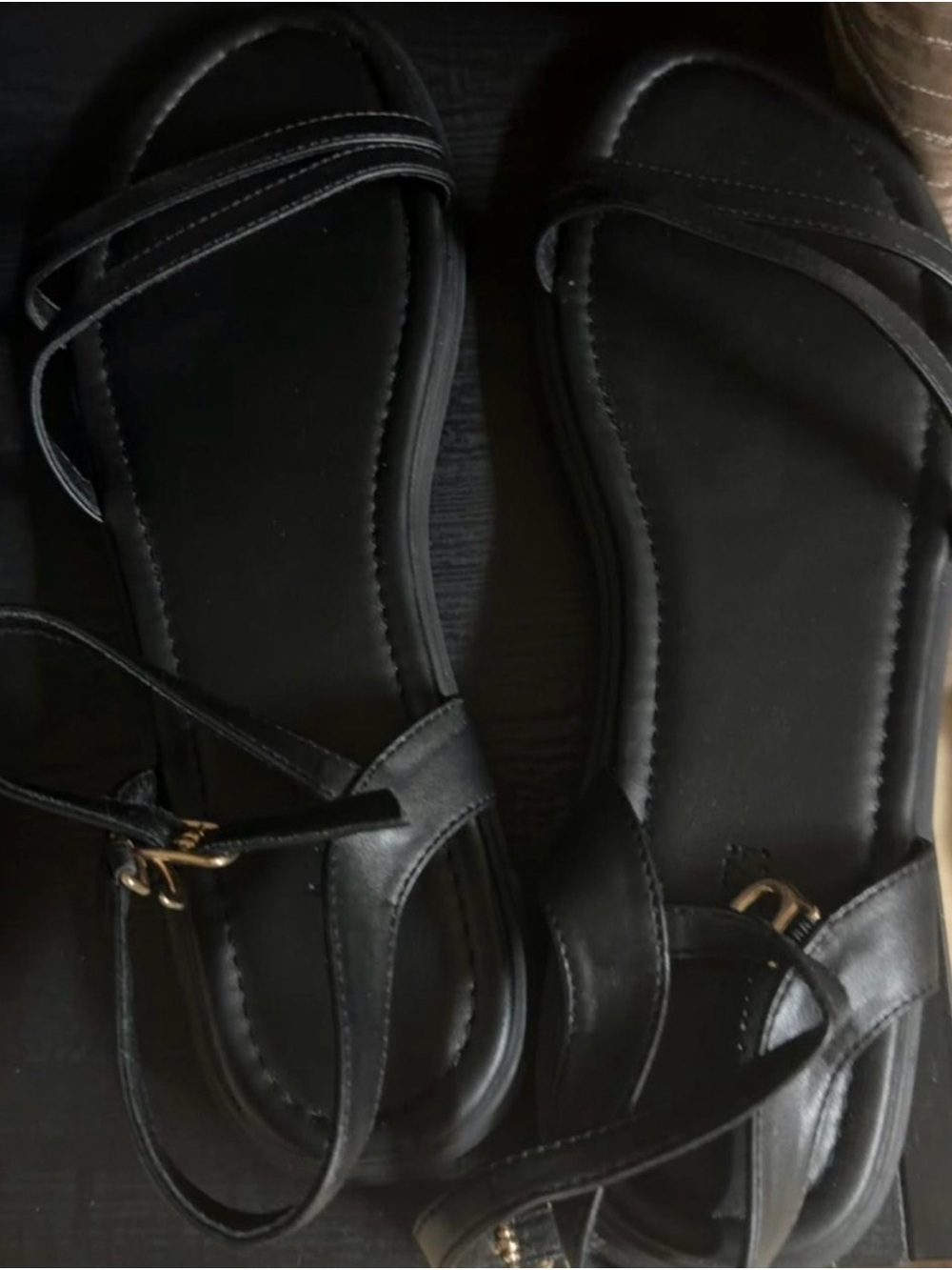 Black Women's Strappy Sandal - Classic Summer Style